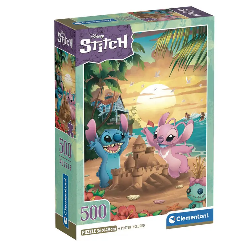 8005125355471 - Disney Stitch and Angel Sandcastle (500)