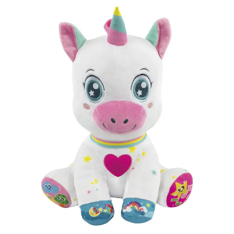 8005125555567 - Interaktive Einhorn-Puppe Schmusehund für Babys Clementoni