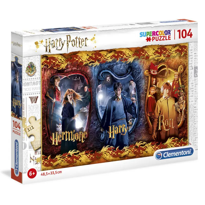 8005125618859 - Puzzle mit 104 Teilen Harry Potter Harry Ron and Hermione