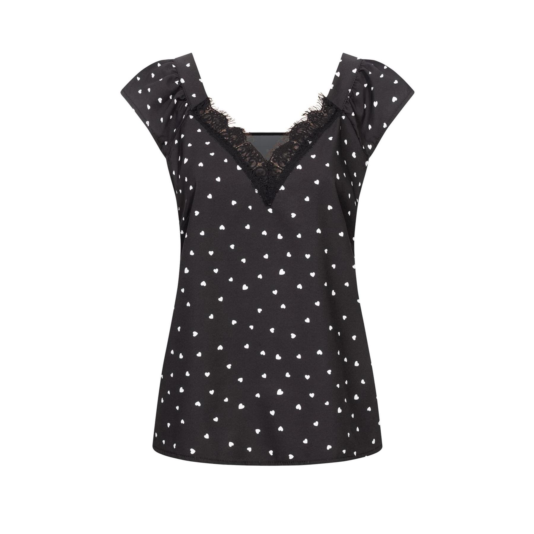 4252005464974 - Ärmellose Damenbluse mit Druck Cloud5ive