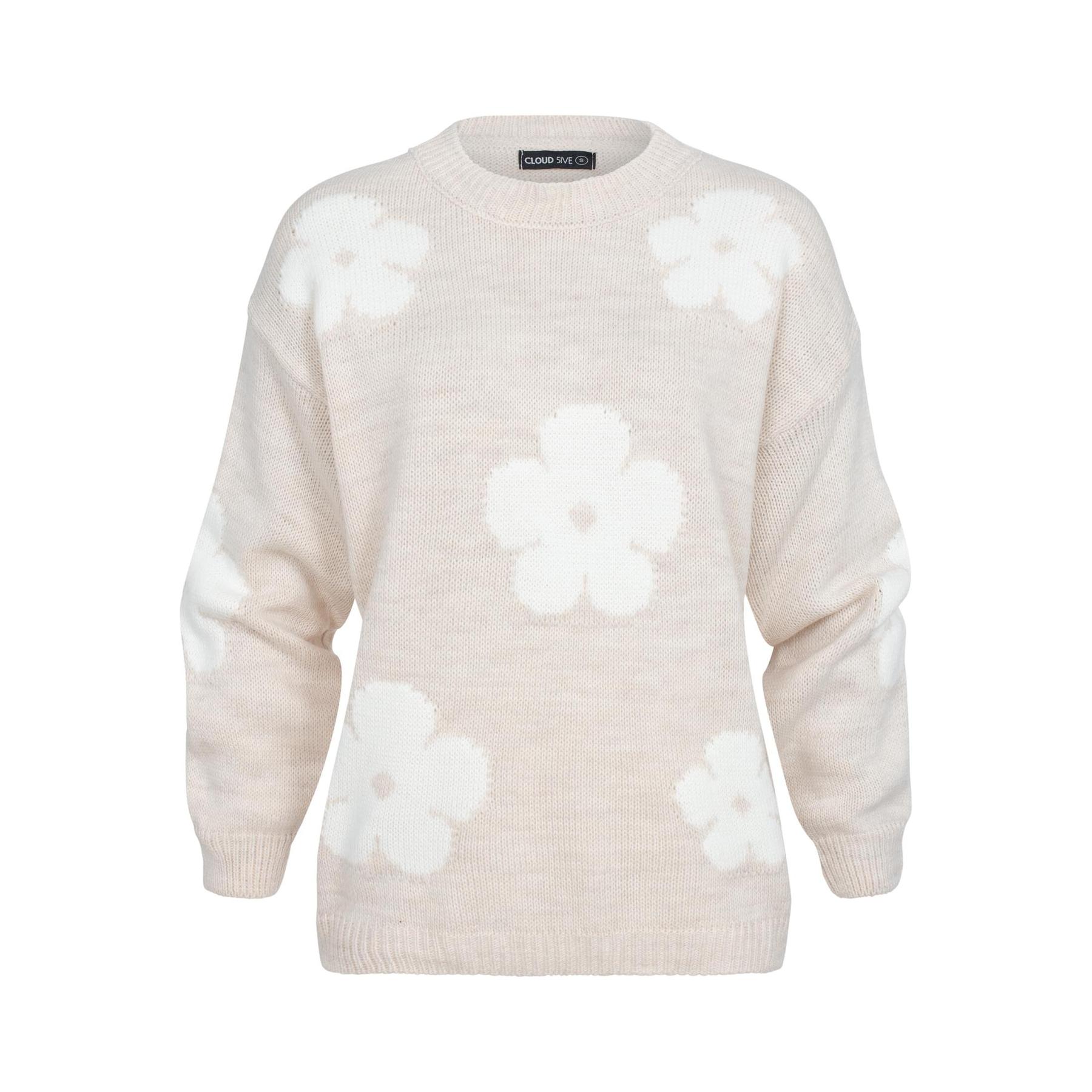 4255751219386 - Damen Strickpullover Flowers