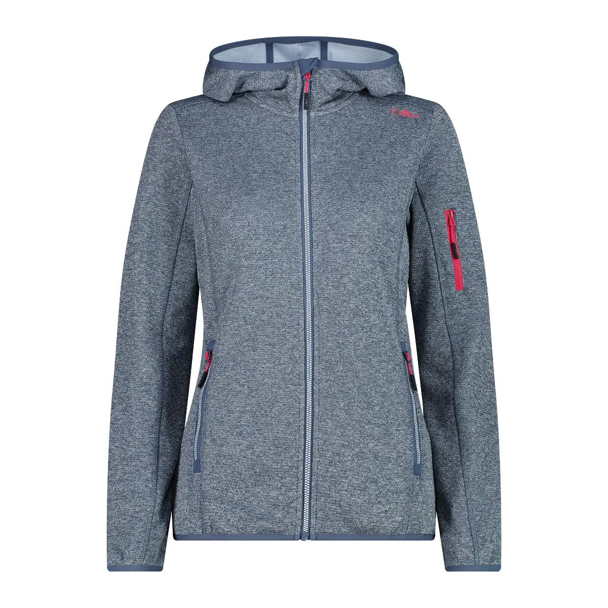 Felpa con cappuccio in mesh donna  Knit-Tech