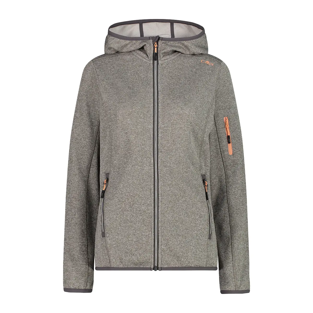 Felpa con cappuccio inserti in rete donna  Knit-Tech