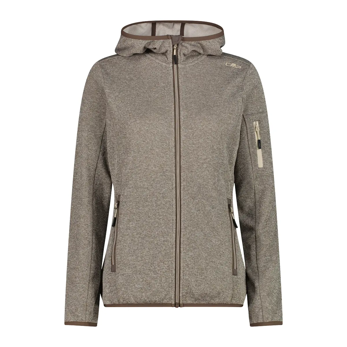 Felpa con cappuccio in mesh donna  Knit-Tech