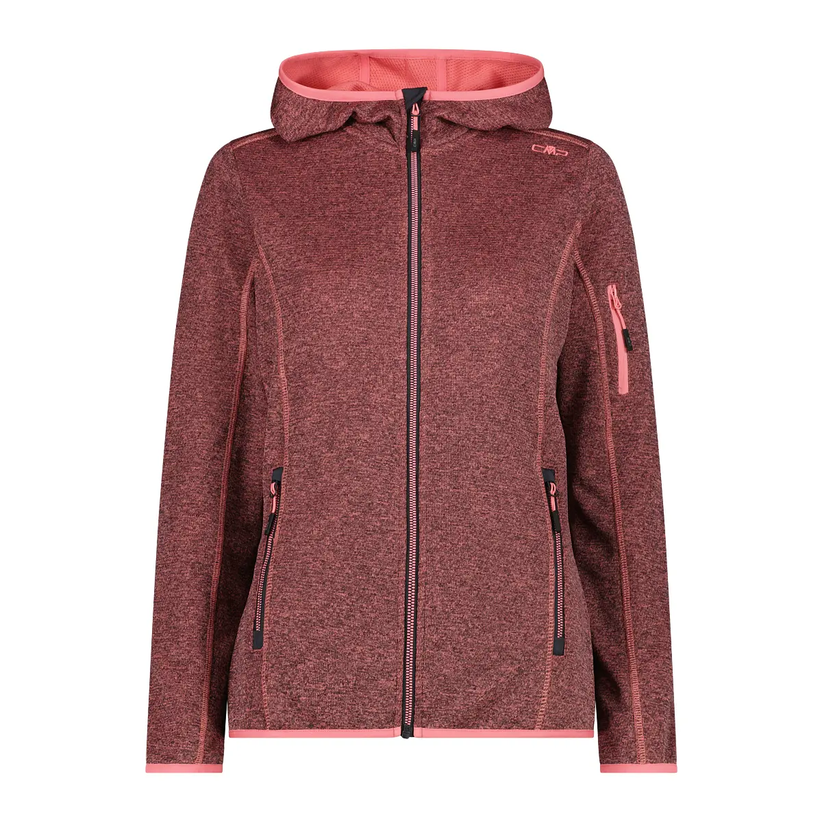 Felpa con cappuccio in mesh donna  Knit-Tech