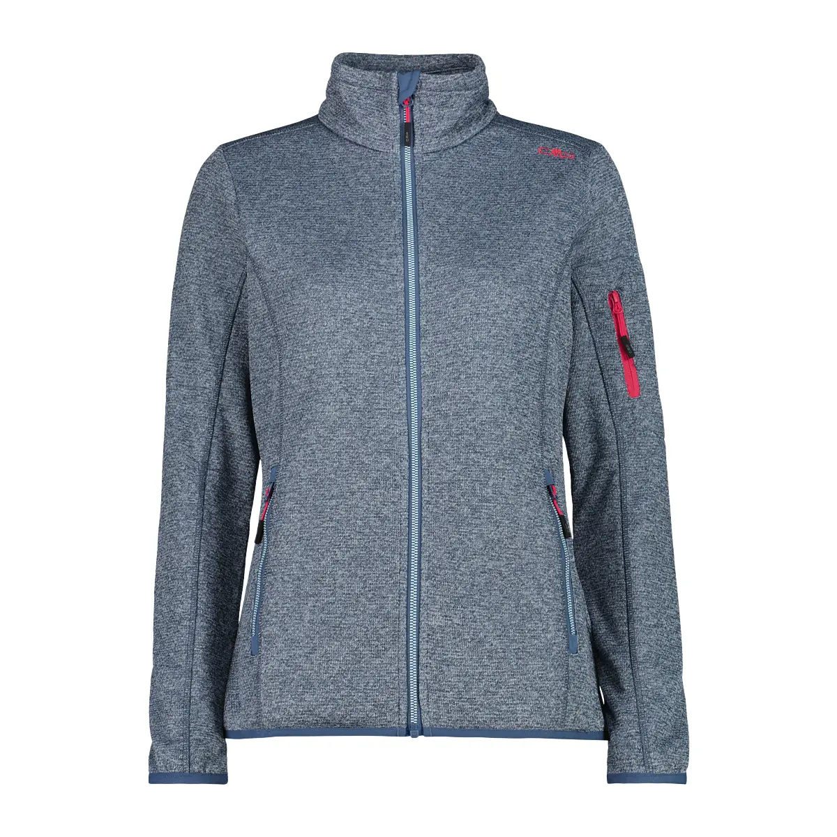 Cmp Women's Bleu Fleece Jacket With Lining Knit-Tech