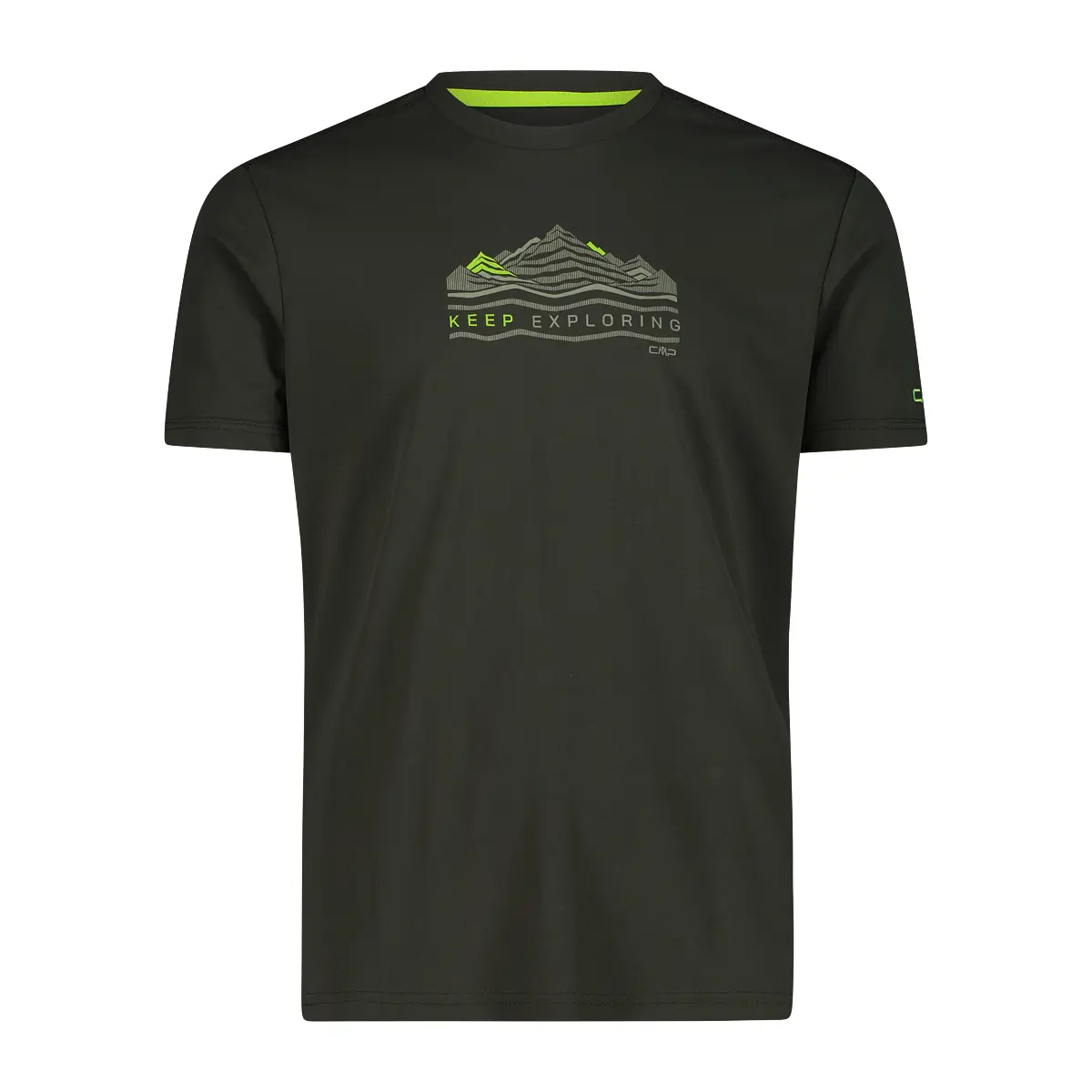 Cmp Herren Vert Piqué Shirt Mit Adventure Druck