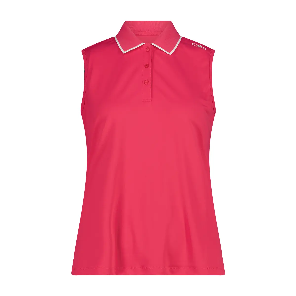 Cmp Rose Dames Mouwloos Stretch Piqué Poloshirt