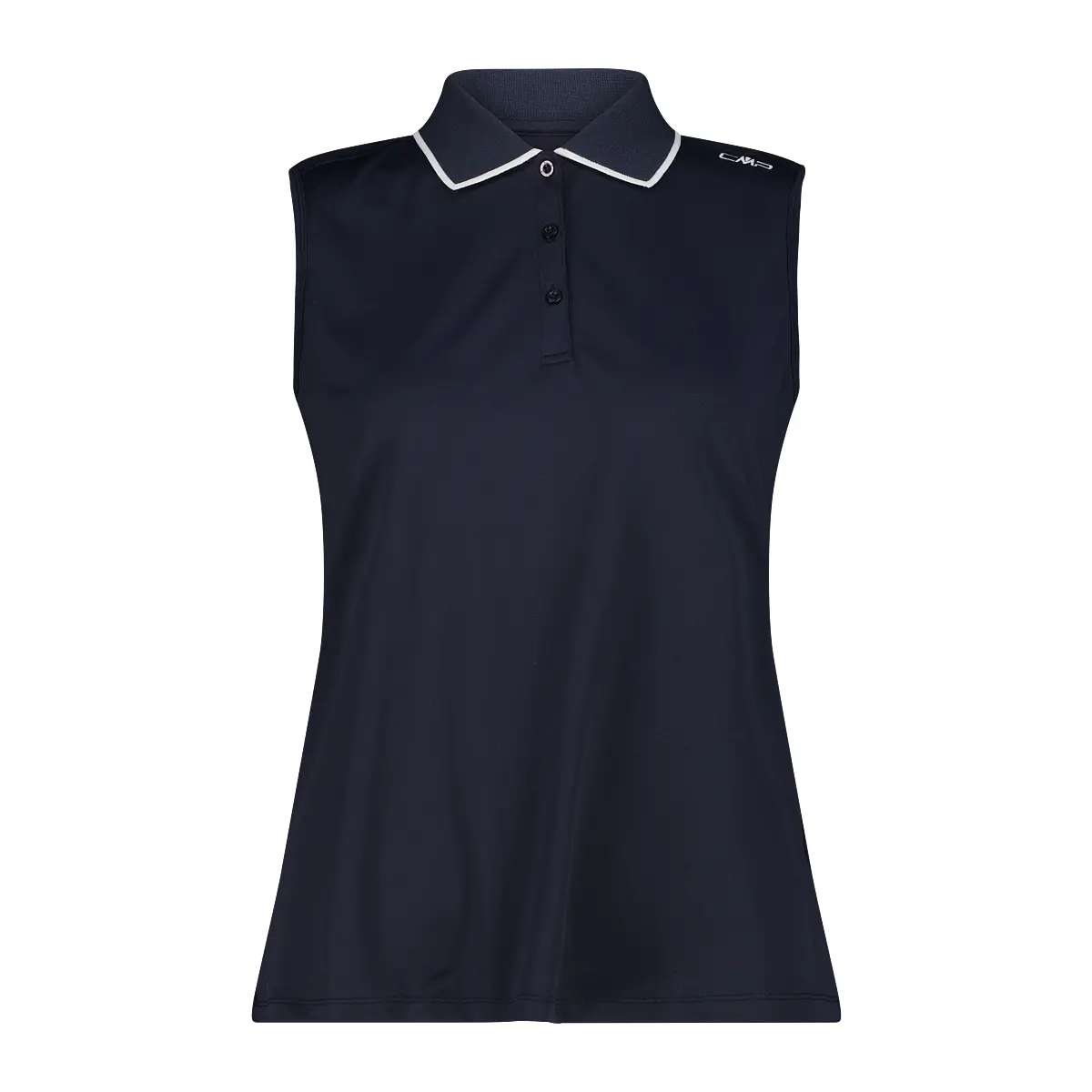 Cmp Women's Noir Stretch Piqué Sleeveless Polo