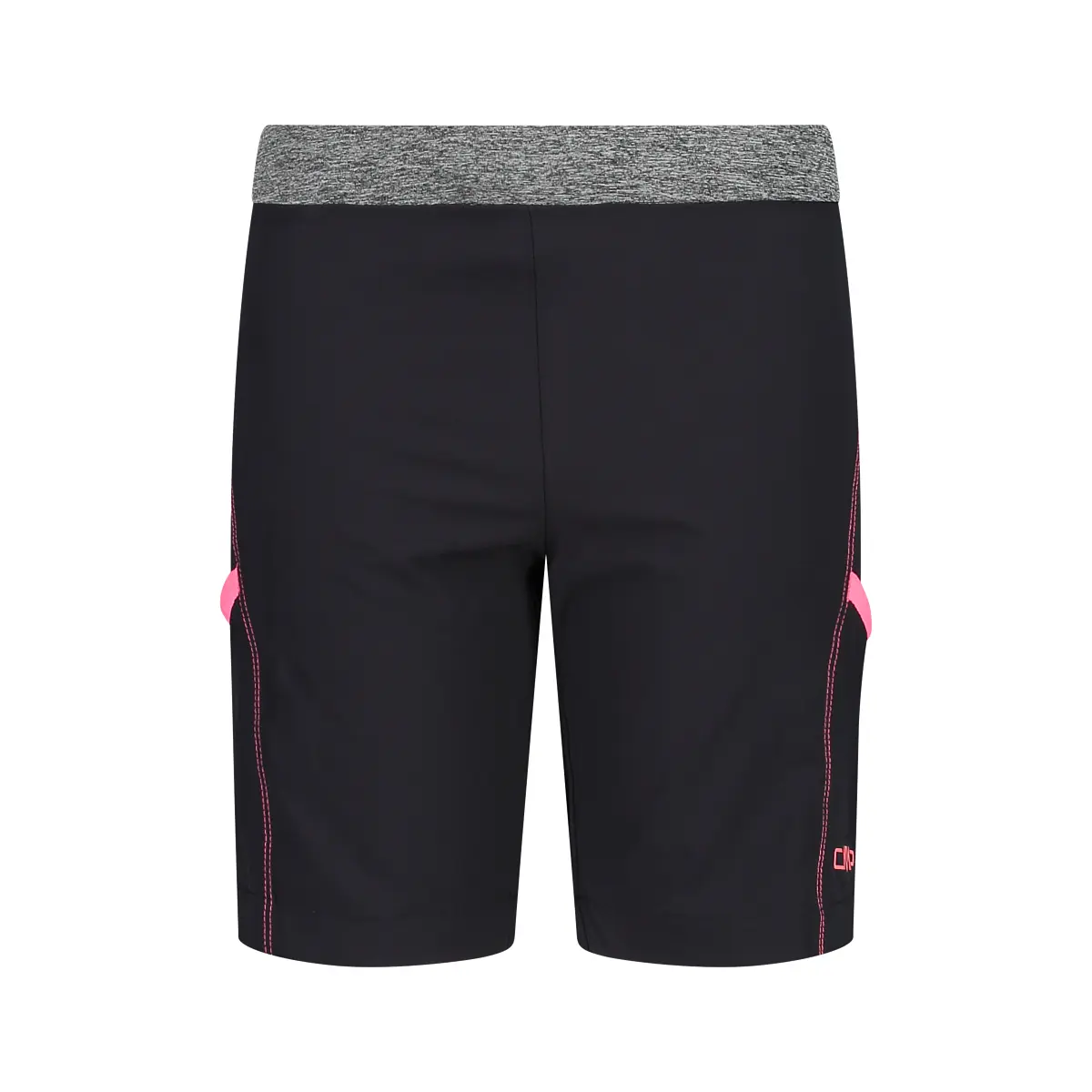 Cmp Girls Gris Polyester Bermuda Shorts For