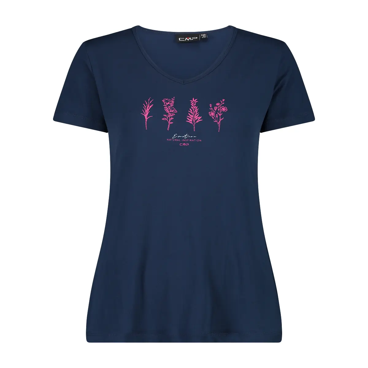 Cmp Damen Bleu T-Shirt Mit Weitem Ausschnitt