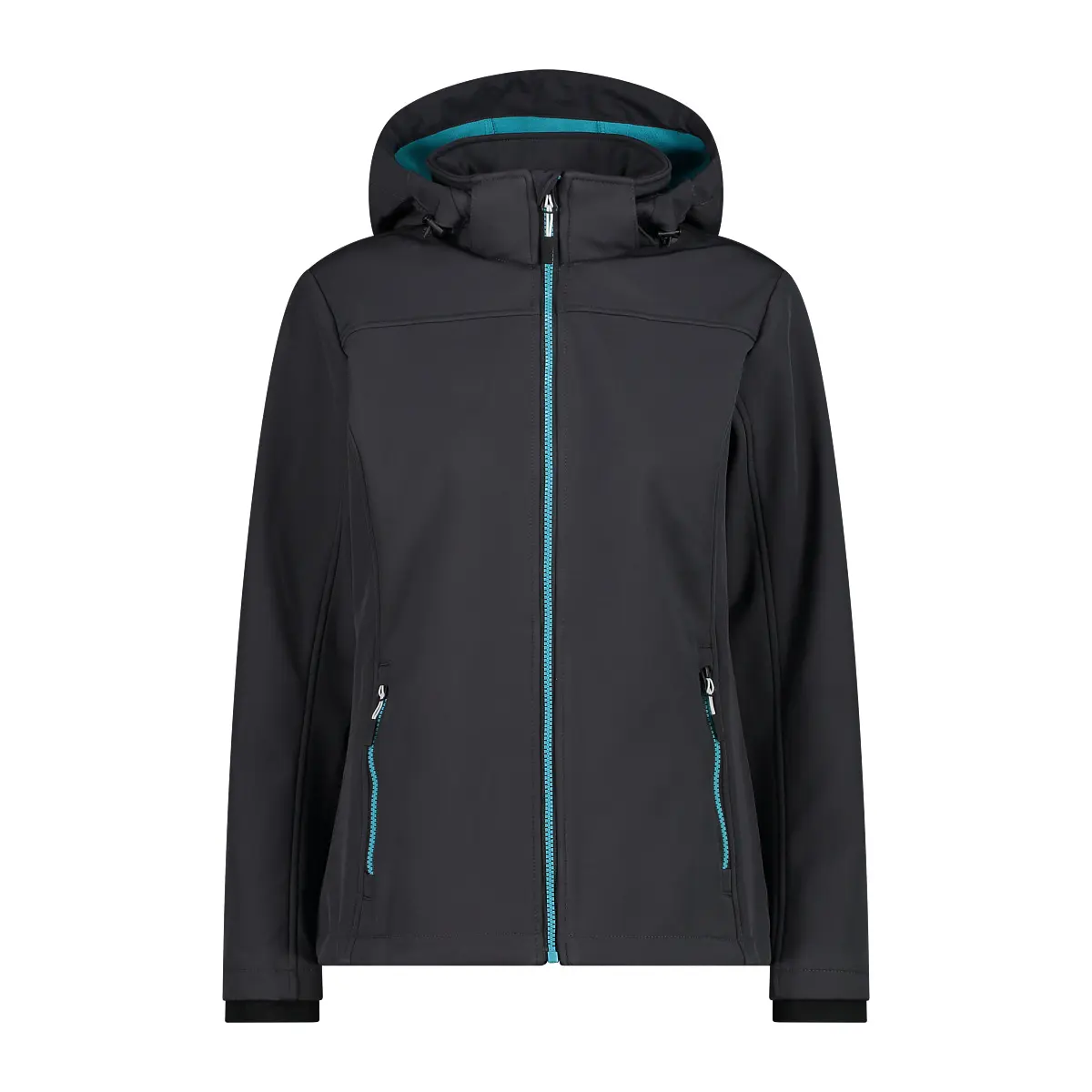 Cmp Women's Noir Zipped Hooded Waterproof Jacket