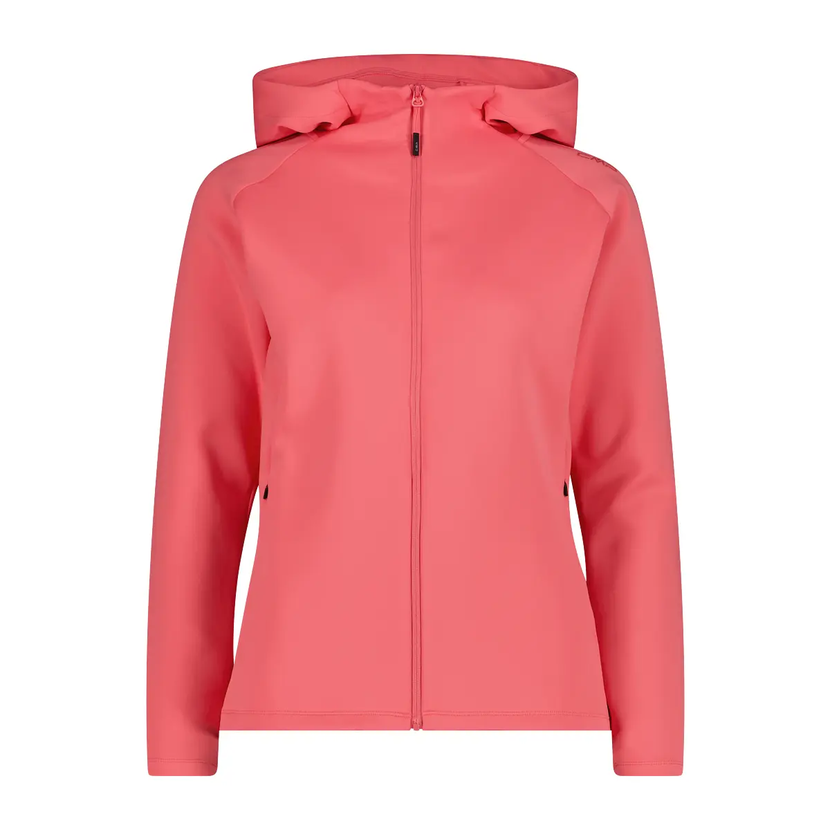 Felpa con cappuccio zip integrale elasticizzata 4 direzioni donna