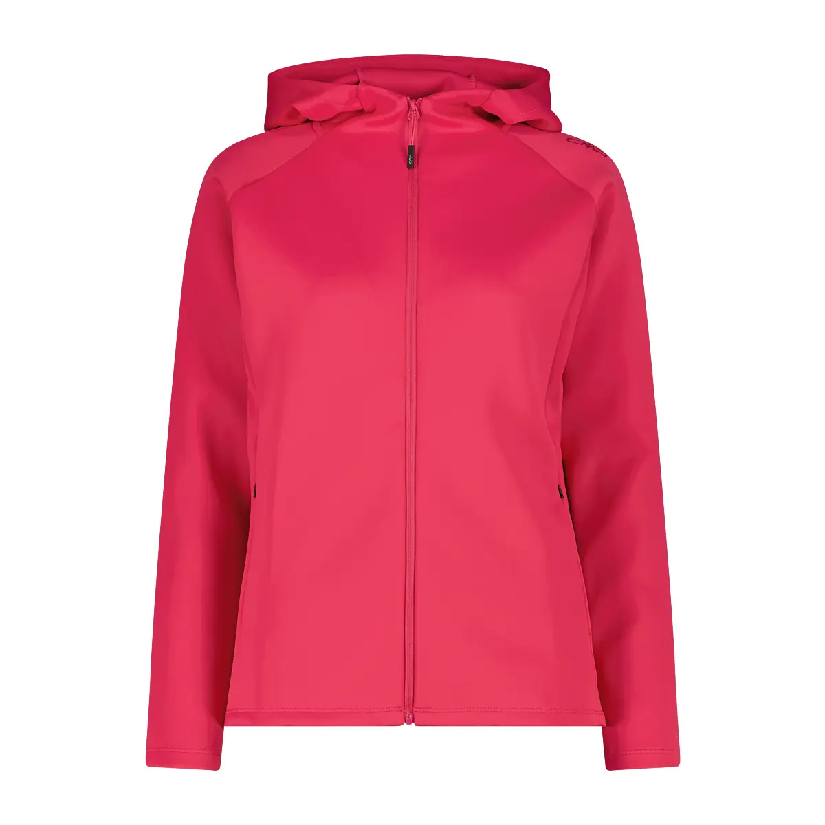 Felpa con cappuccio zip integrale elasticizzata 4 direzioni donna