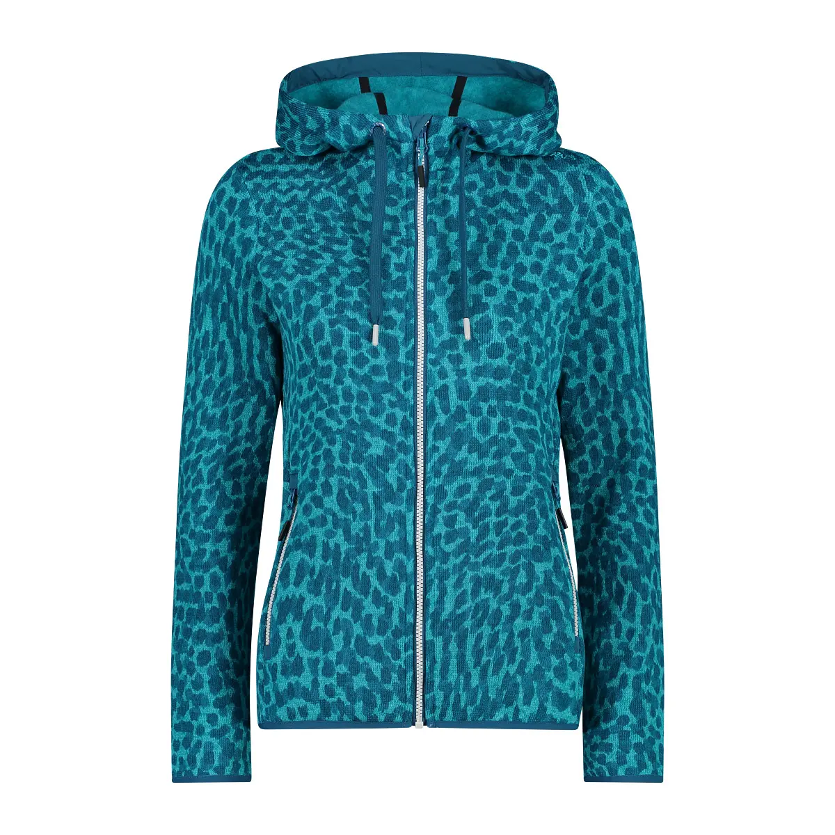 Damen-Fleecejacke mit fester Kapuze CMP