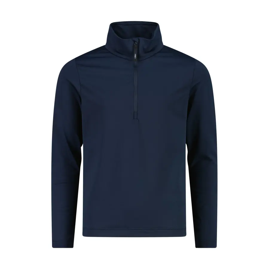 Cmp Jungen Bleu Sweatshirt 1/2 Zip Kind