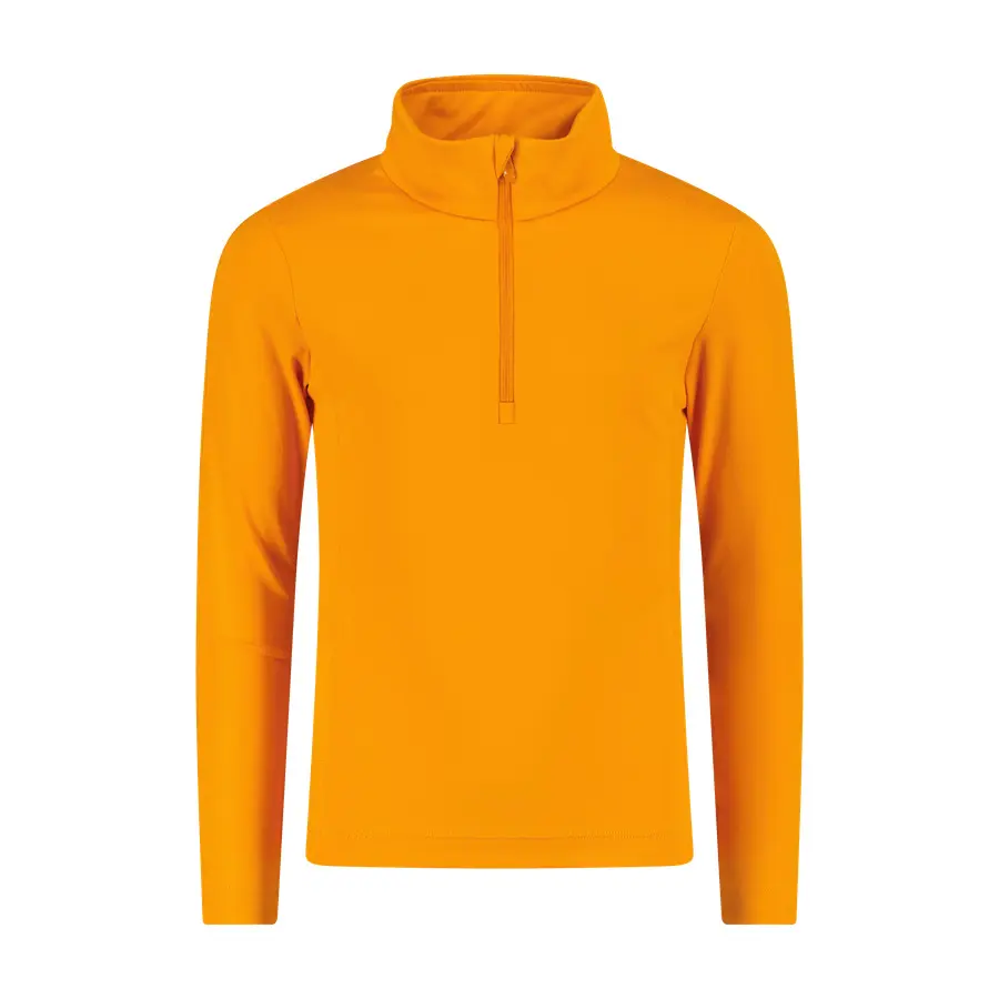 Cmp Mädchen Orange Sweatshirt Mit Halbem Reißverschluss,