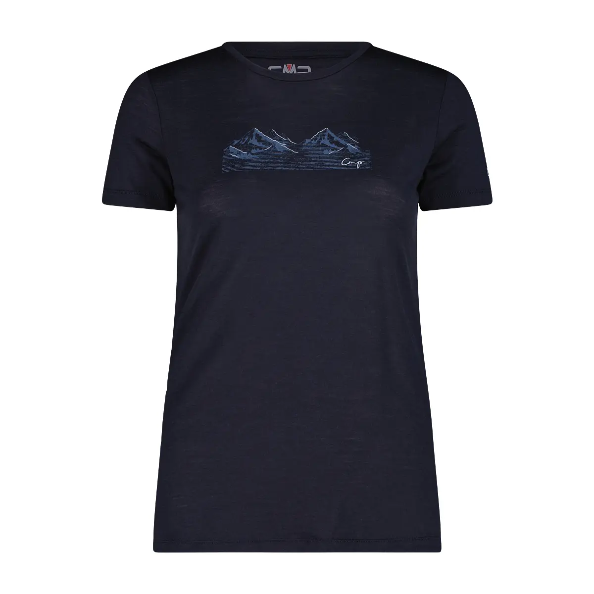 Cmp Women's Bleu Wool T-Shirt Performance