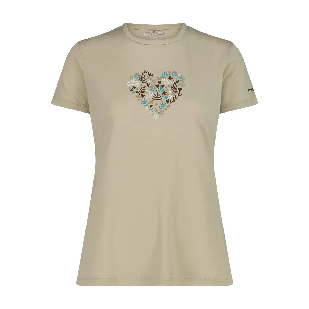 Cmp Beige Wollen Dames-T-Shirt Performance