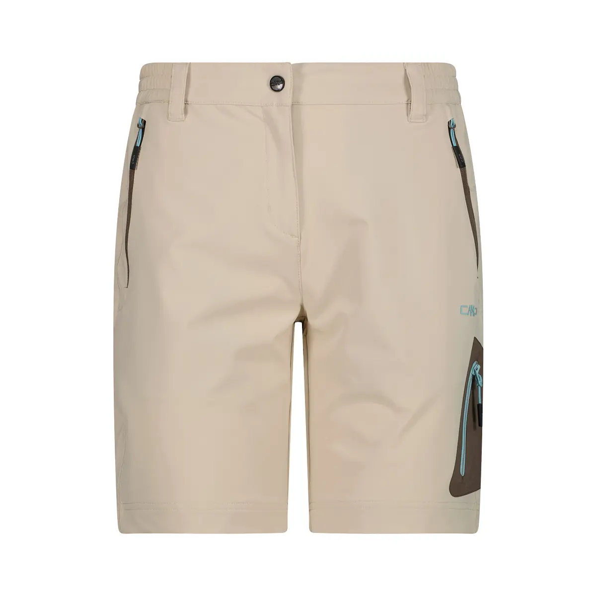 Cmp Damen Beige Dreiviertel-Bermuda Stretch