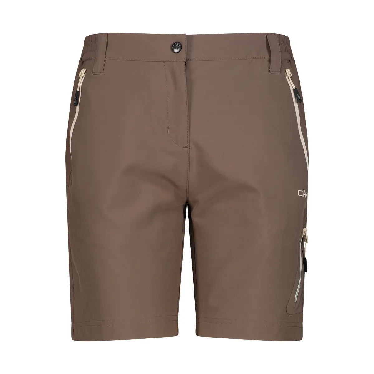 Cmp Women's Marron Knee-Length Bermuda Shorts Stretch
