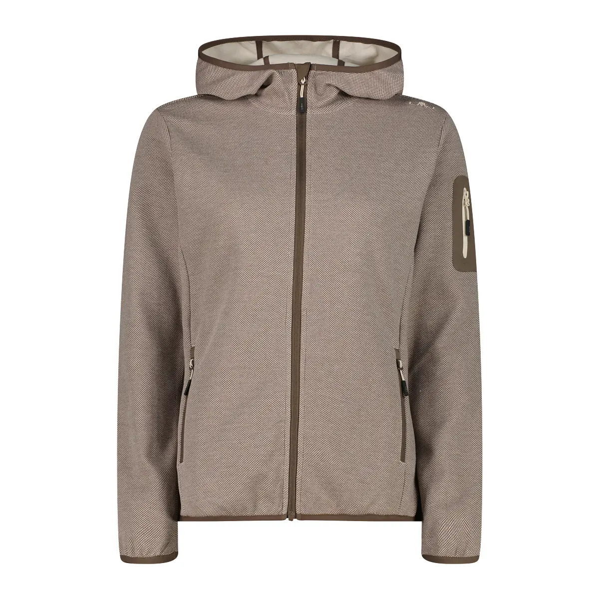 Felpa con cappuccio inserti in rete donna  Knit-Tech