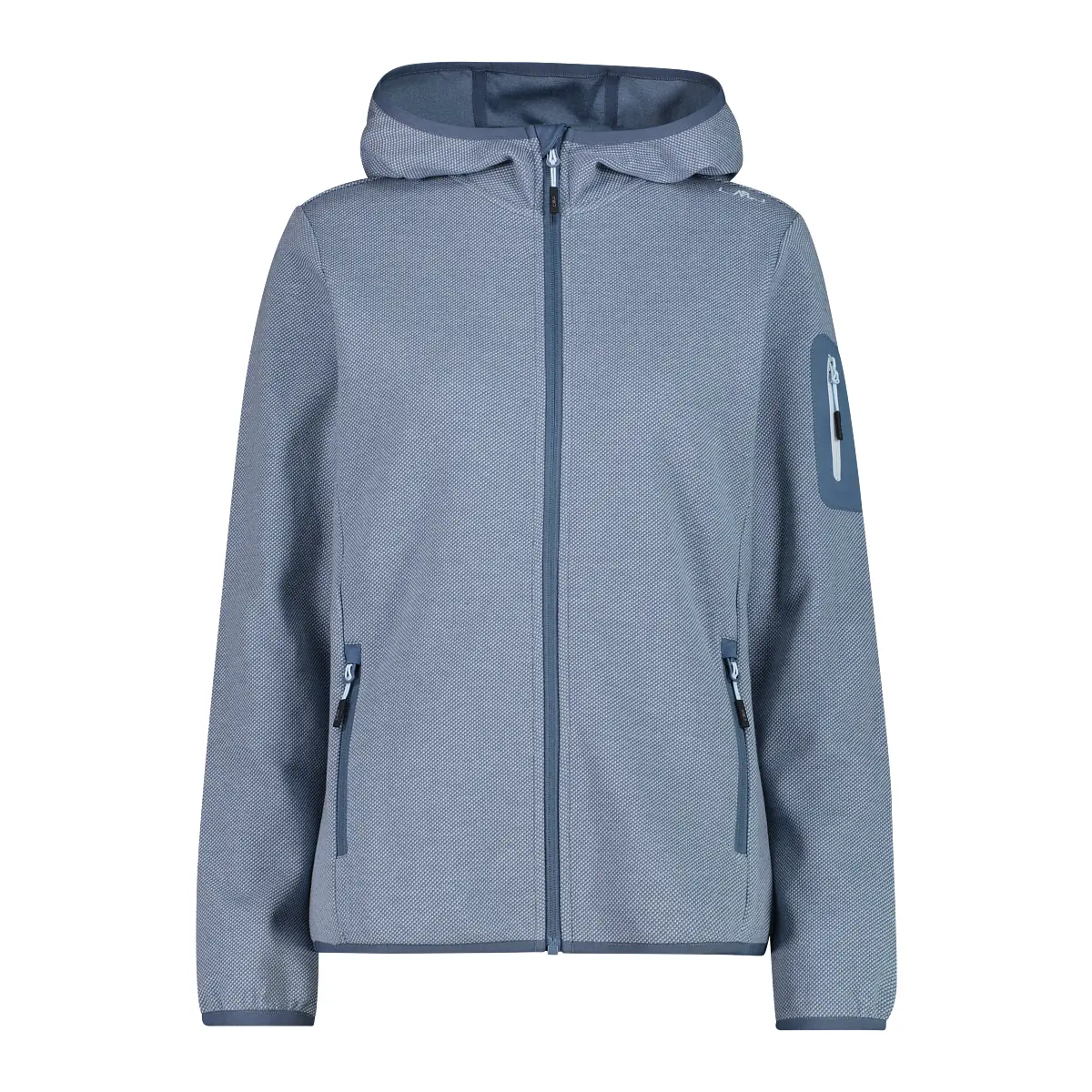 Felpa con cappuccio inserti in rete donna  Knit-Tech