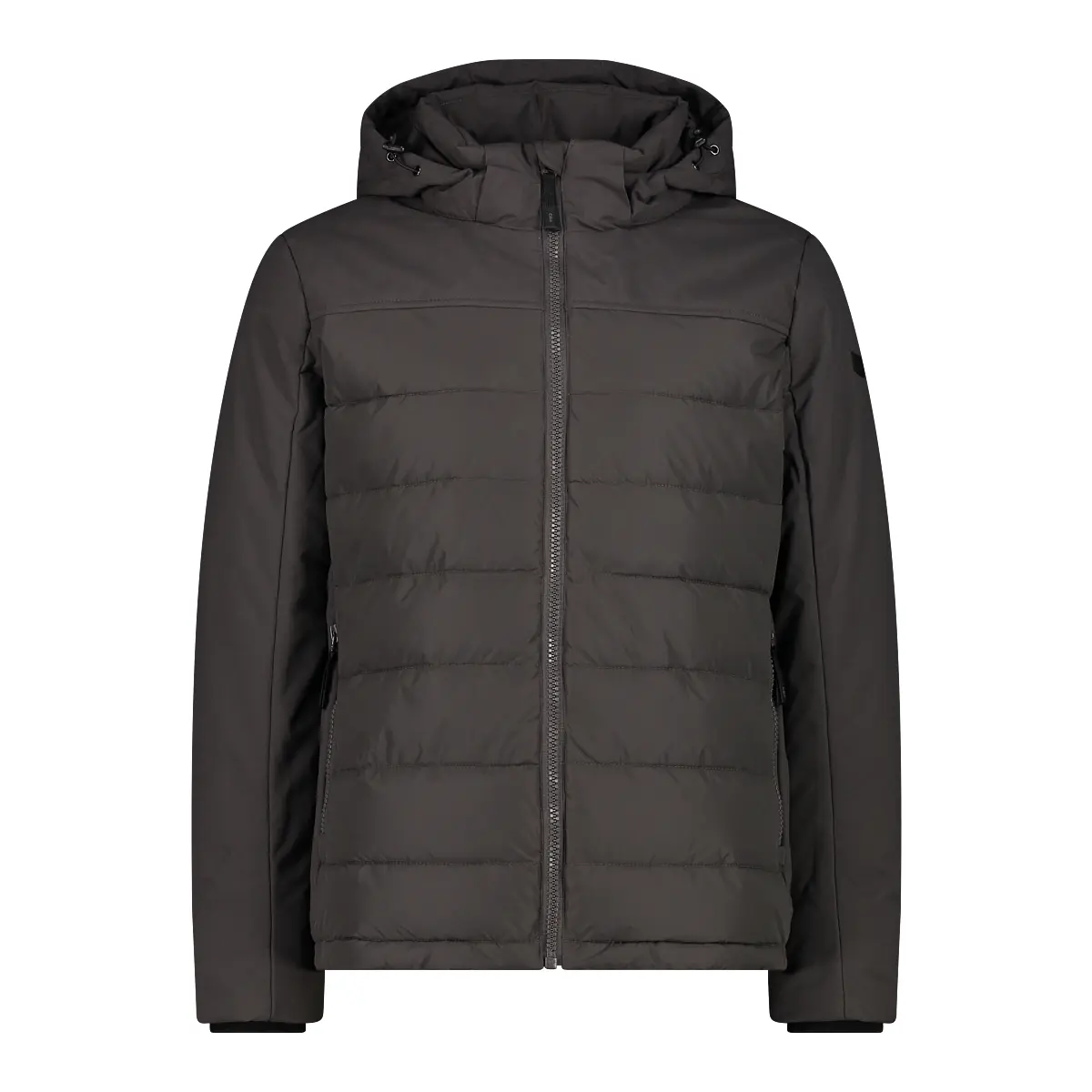 Cmp Herren Gris Daunenjacke Mit Abnehmbarer Kapuze