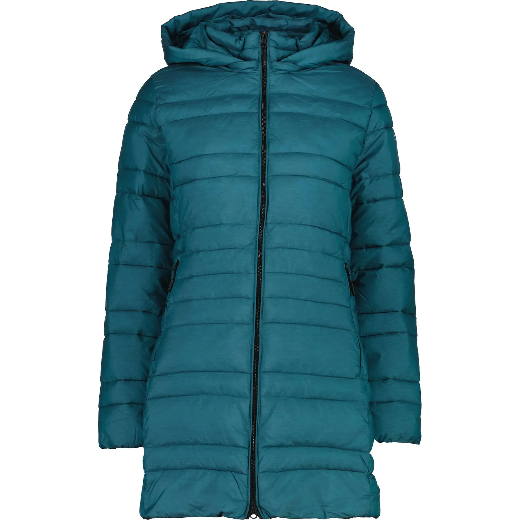 Damen lange Steppjacke mit Kapuze CMP Snaps