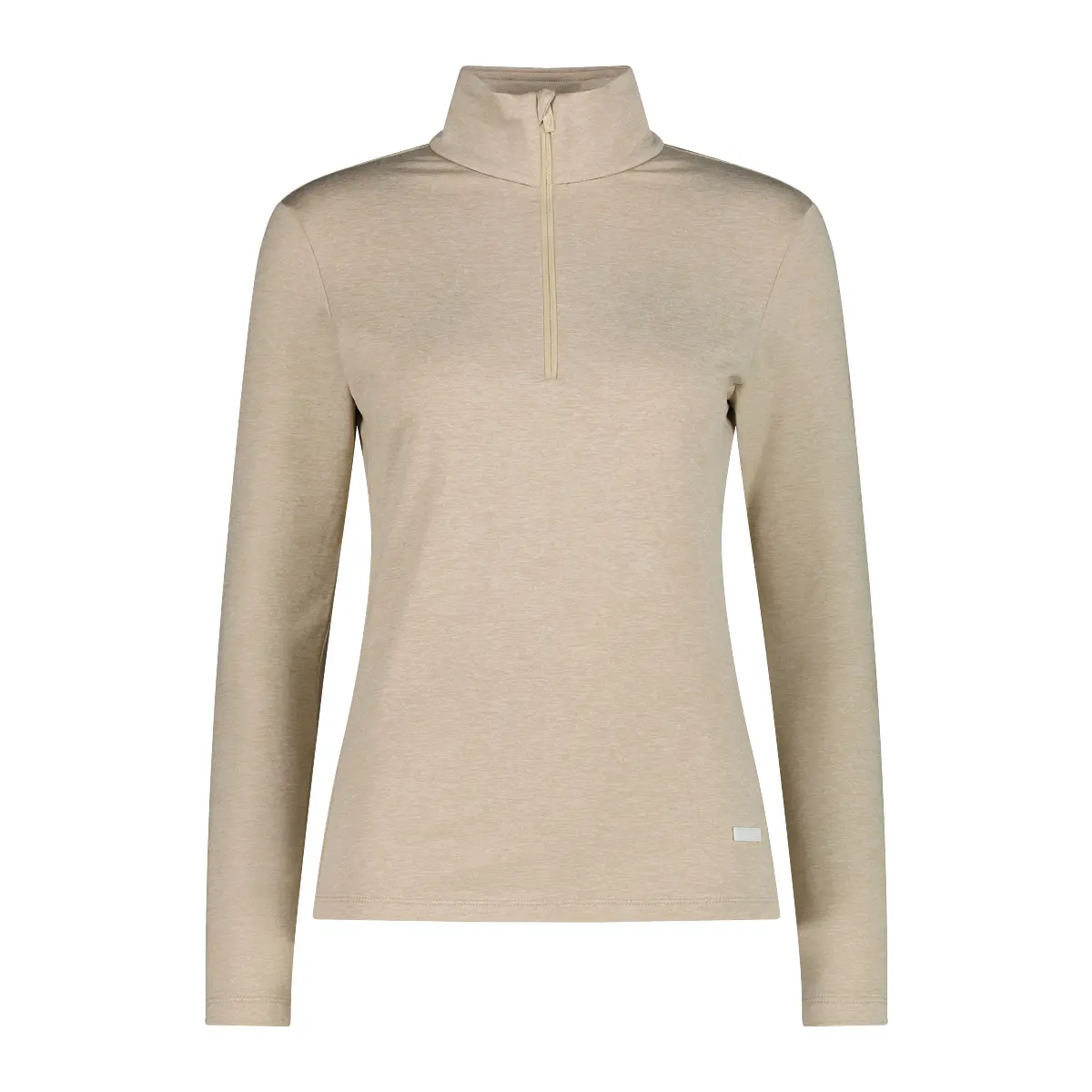 Cmp Women's Beige Jersey Roll-Neck Jacket