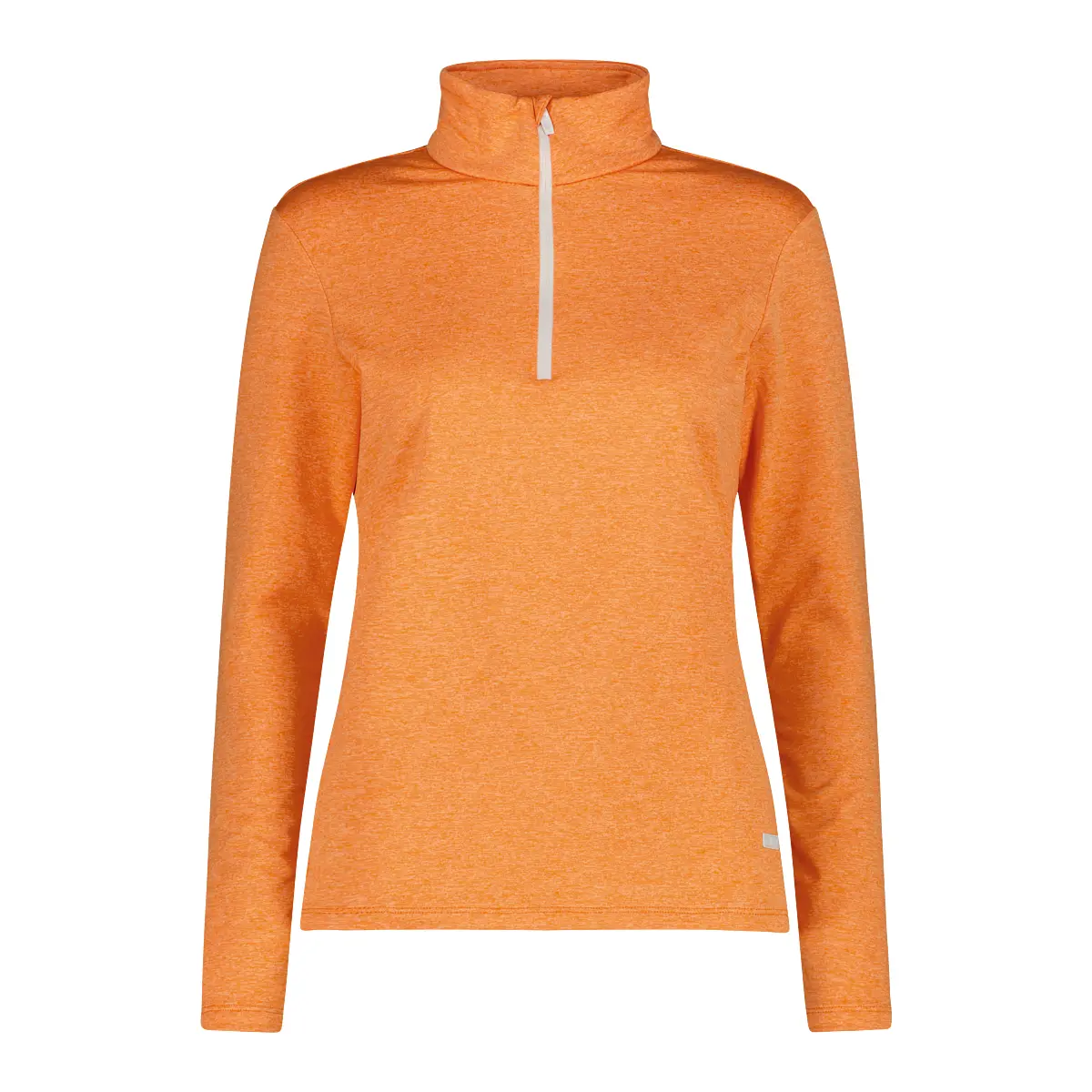 Cmp Women's Orange Jersey Roll-Neck Jacket