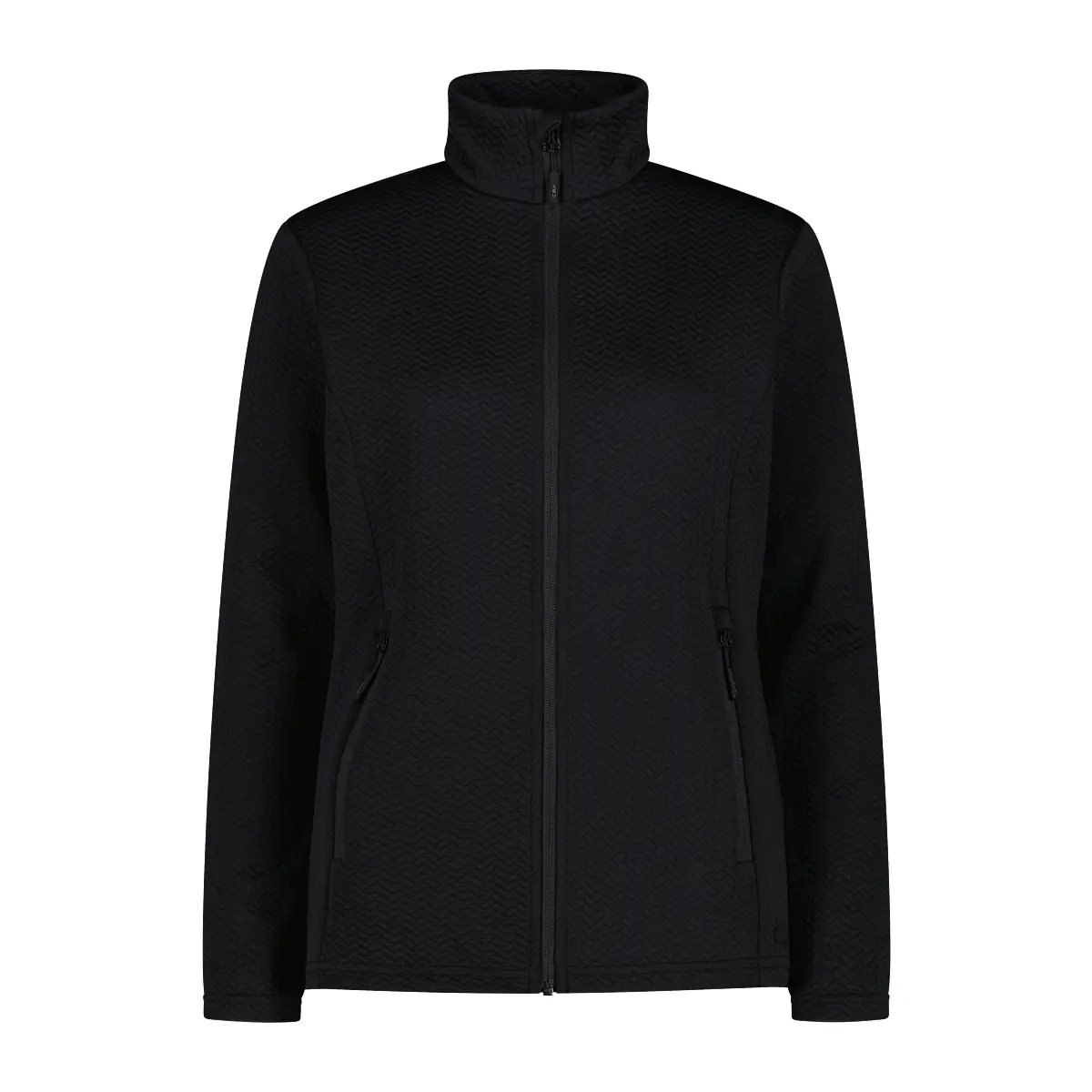 Womens Roll Neck Stretch Jacquard Print Fleece CMP