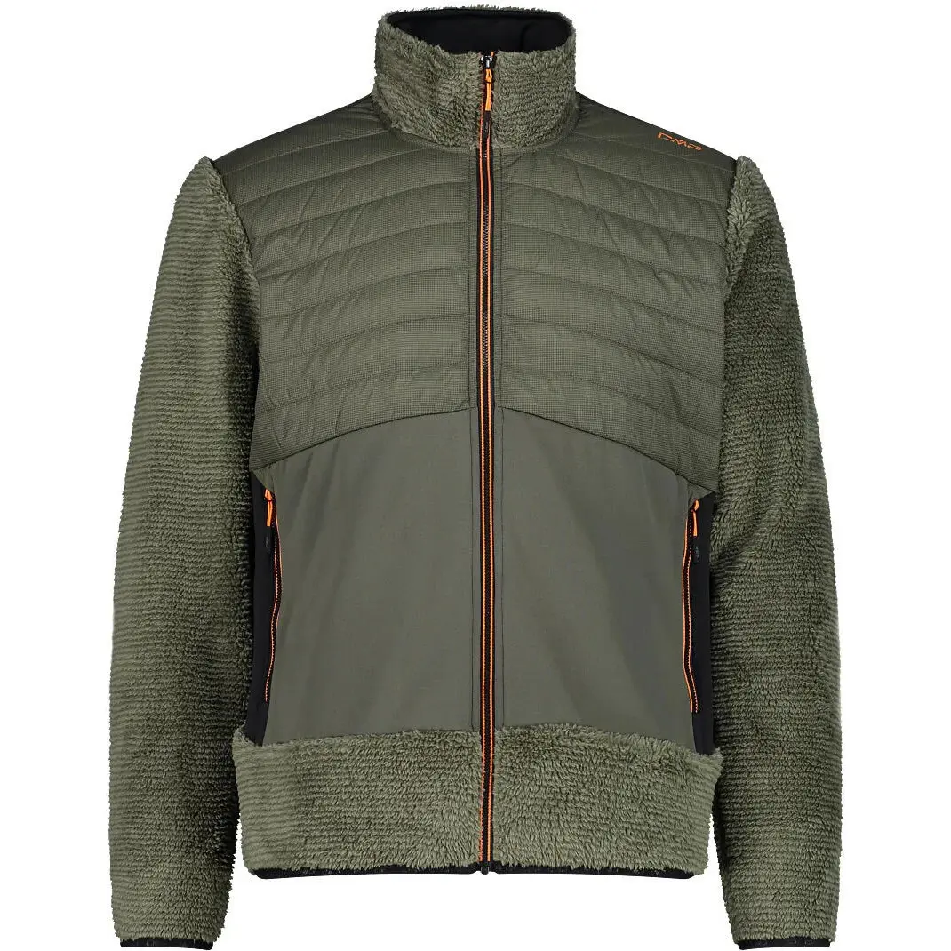 Cmp Men's Vert Hybrid Full Zip Fleece