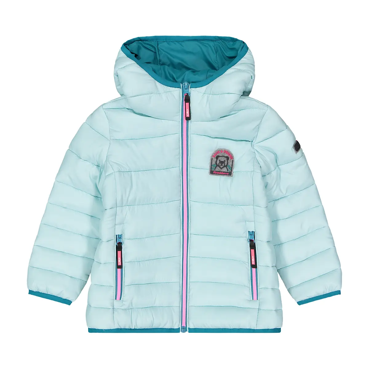 Mädchen-Daunenjacke  mit Kapuze CMP
