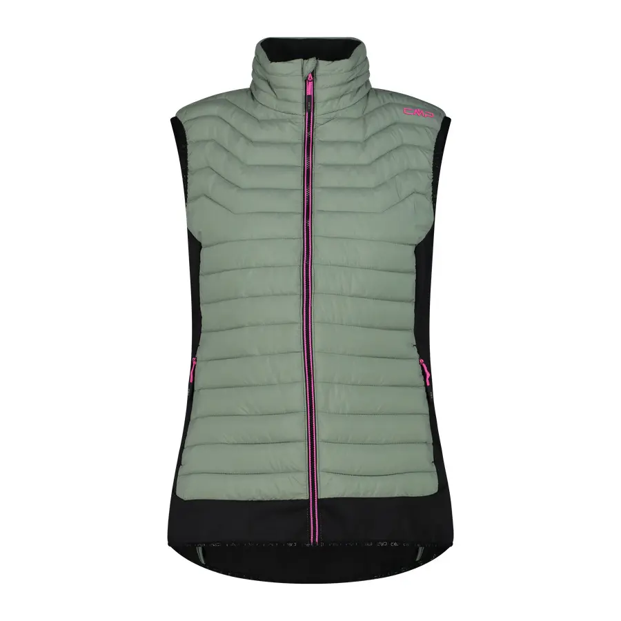 Women's hybrid sleeveless down jacket CMP