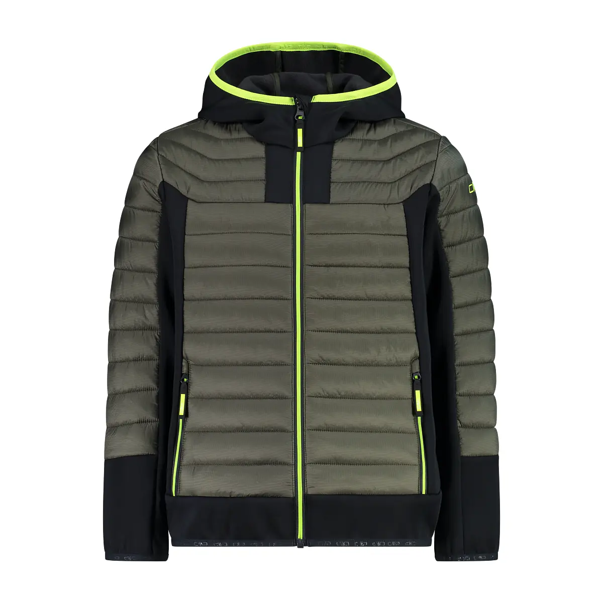 Cmp Boys Vert Hybrid Hooded Jacket For Kids