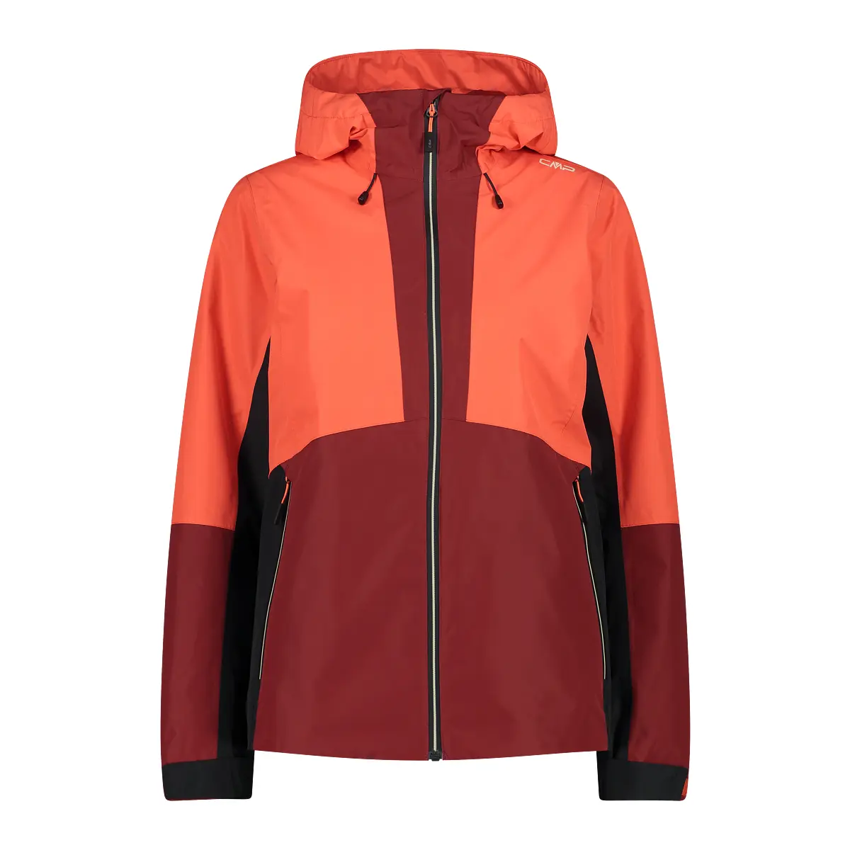 Women's waterproof jacket with fixed hood CMP