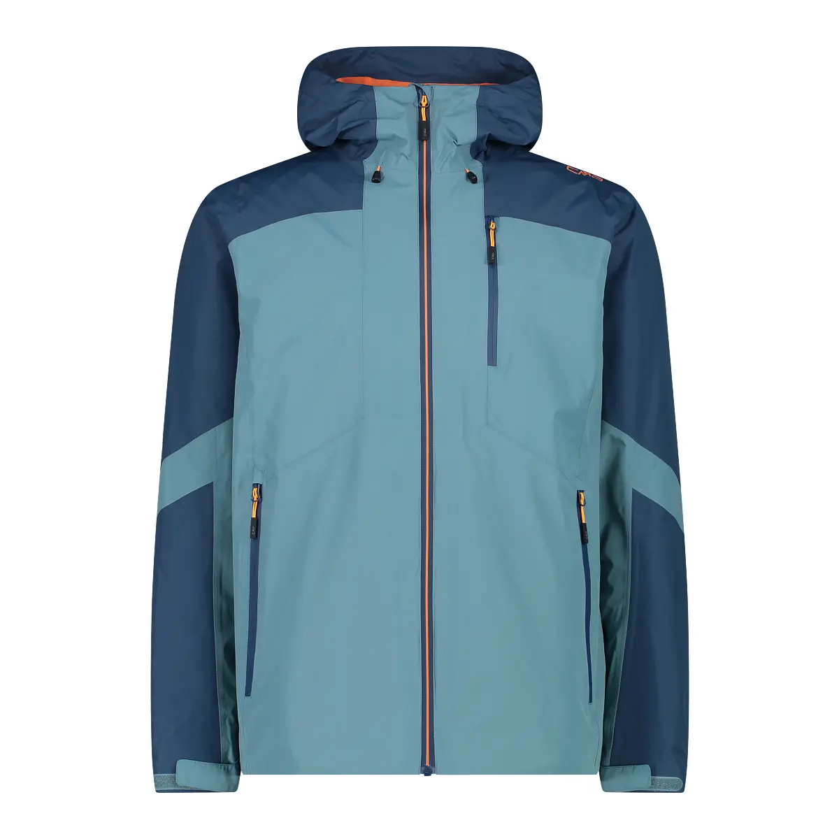 Cmp Bleu Chaqueta Impermeable Con Capucha Fija