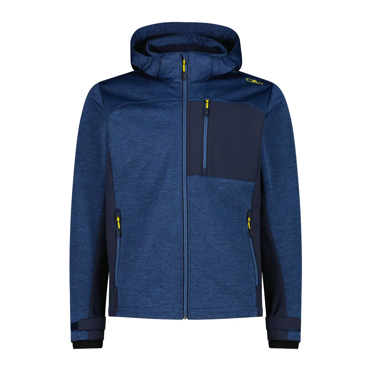 Cmp Men's Bleu Zip-Up Hooded Jacket