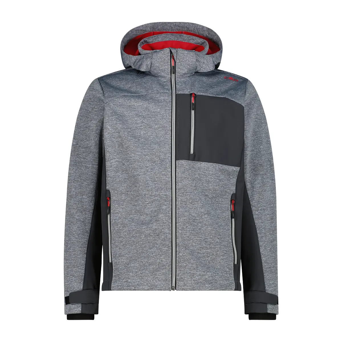 Cmp Men's Gris Zip-Up Hooded Jacket