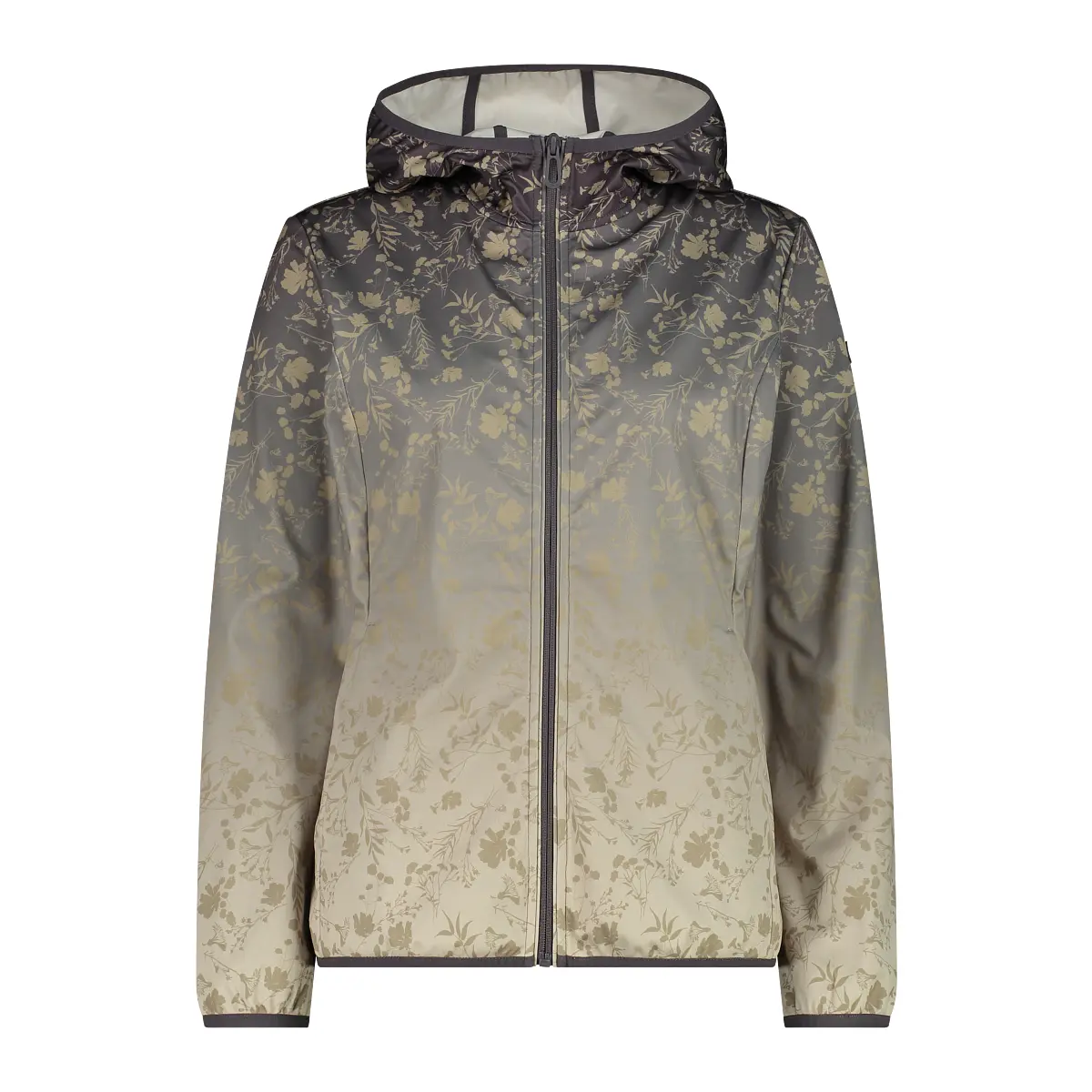 Women's waterproof jacket with fixed hood CMP