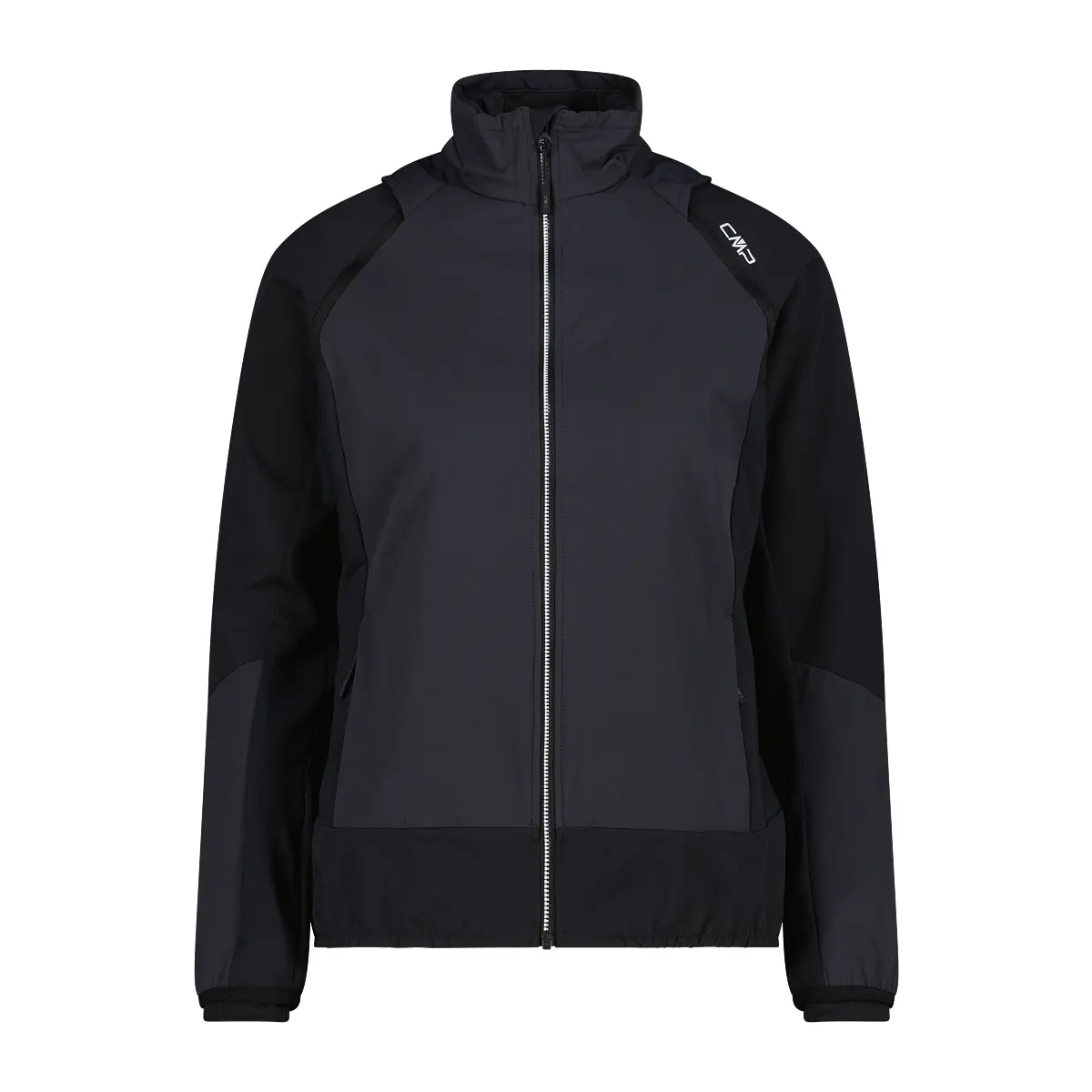 Women's hybrid waterproof jacket with removable sleeves CMP