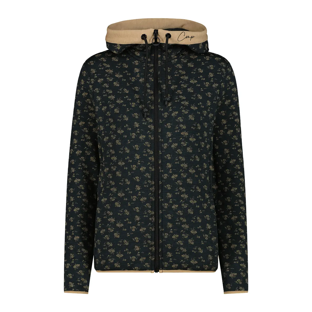 Cmp Mujer Noir Sudadera Con Capucha Estampada Para