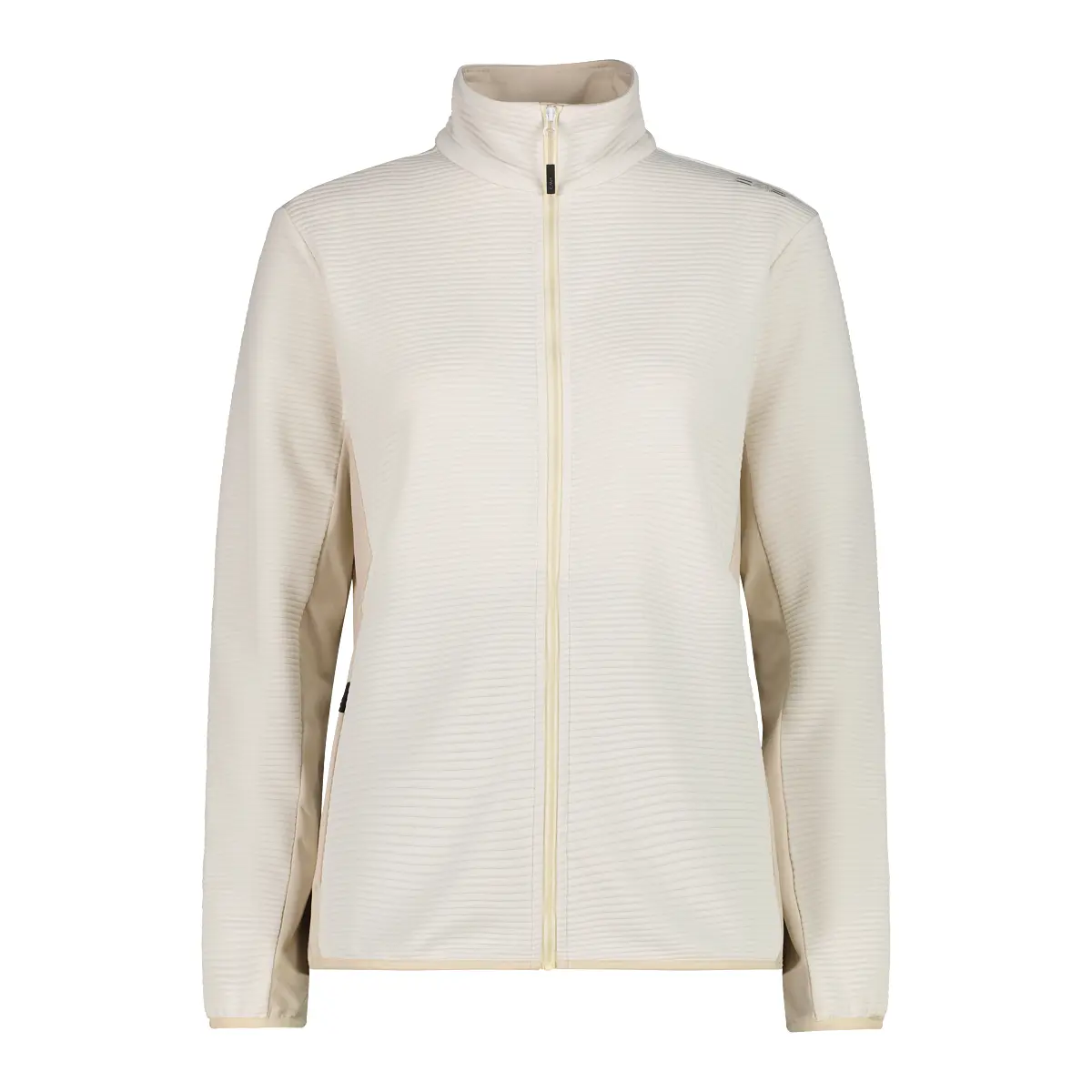 Cmp Mujer Blanc Polaire Con Tricot Tubular En Relieve Unlimitech