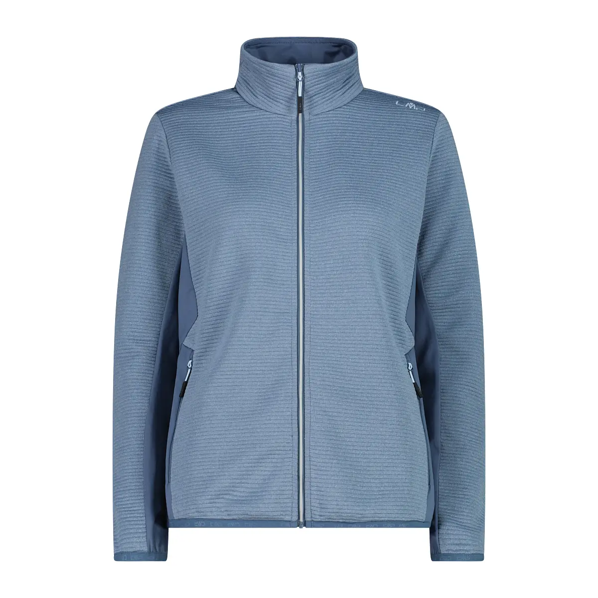 Cmp Mujer Bleu Polaire Con Tricot Tubular En Relieve Unlimitech