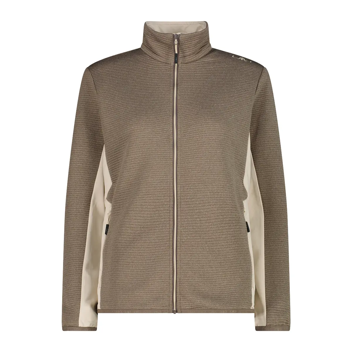 Cmp Mujer Beige Polaire Con Tricot Tubular En Relieve Unlimitech