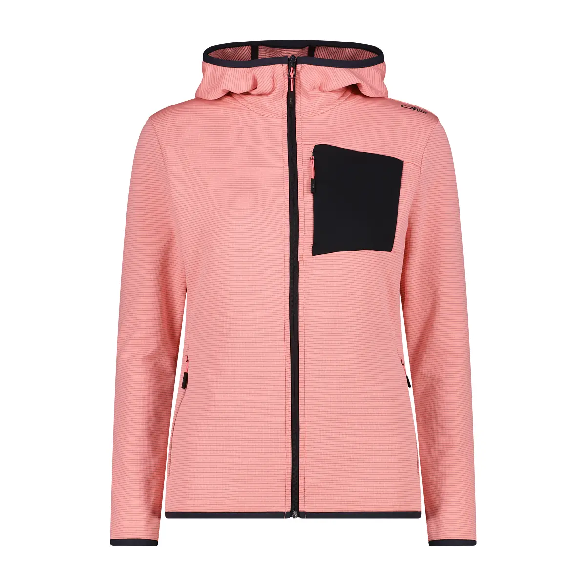 Damen Zip-Hoodie CMP Grid Tech