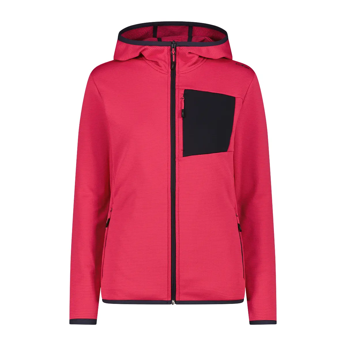 Damen Zip-Hoodie CMP Grid Tech