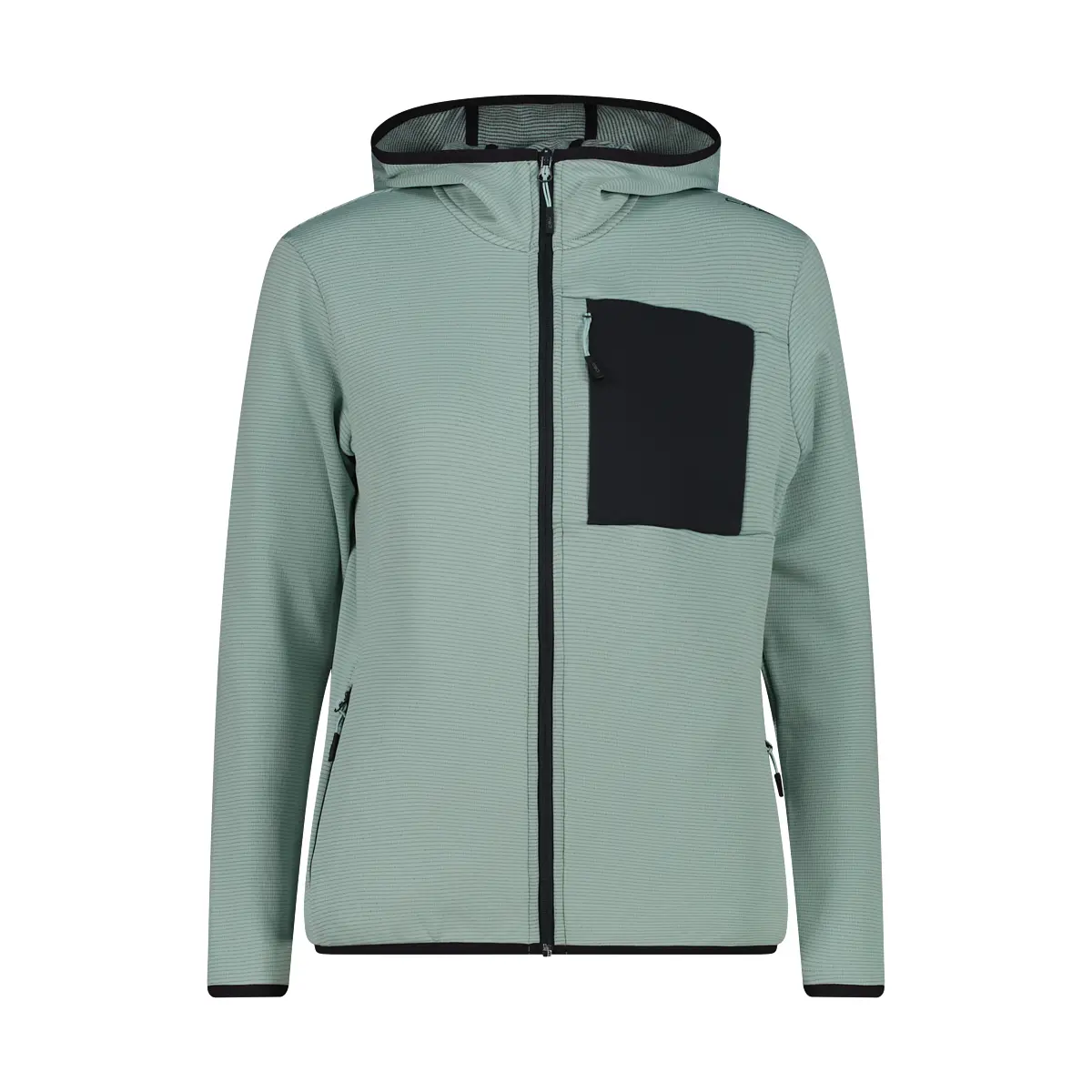 Damen Zip-Hoodie CMP Grid Tech