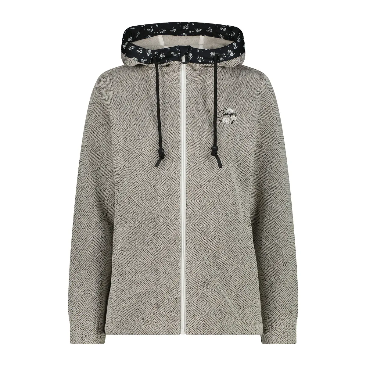 Cmp Women's Gris Knitted Technical Hoodie